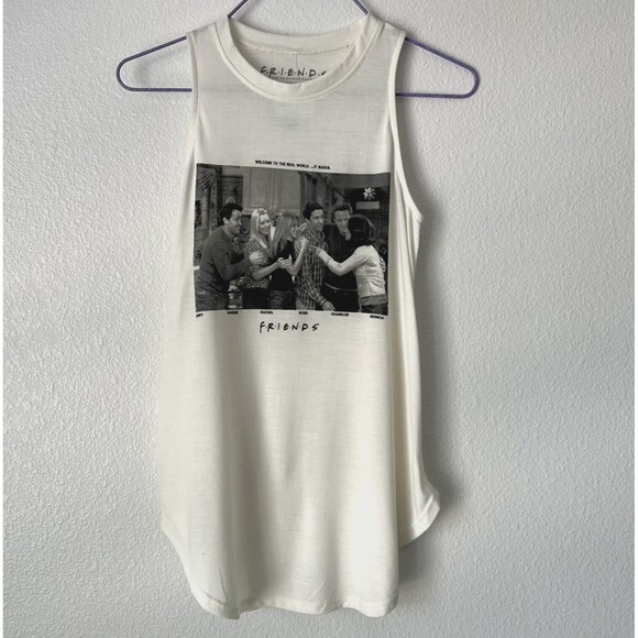 FRIENDS Tank Top (Large) Ivory 90s Sitcom TV Show Central Perk NWT - Picture 3 of 6